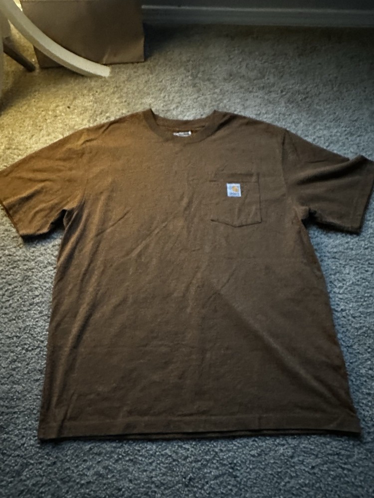 Carhartt Men's K87 Medium Pocket T-Shirt In Brown