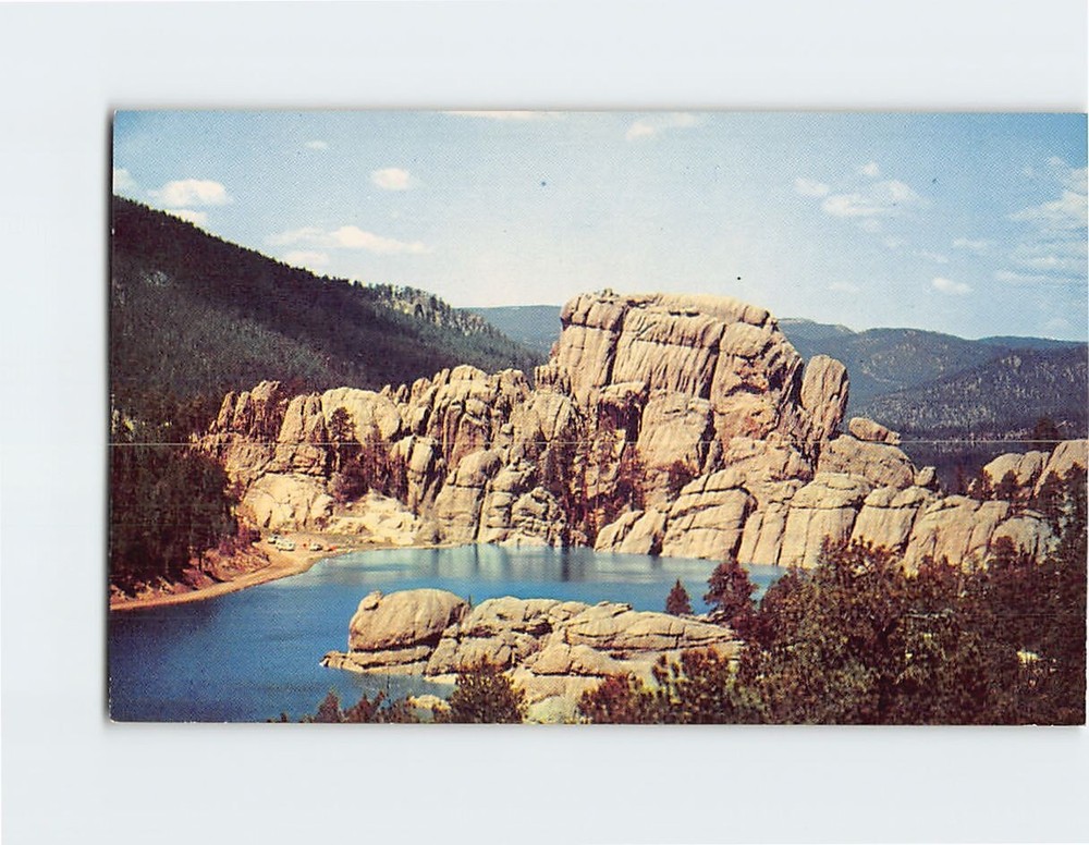 Postcard Sylvan Lake Custer State Park Black Hills South Dakota USA