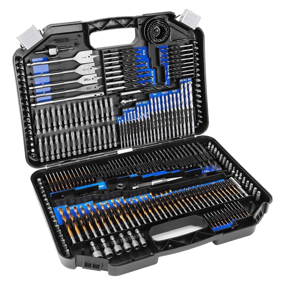COMOWARE 246-Piece Drill Bit Set for Cordless Drills and Drivers