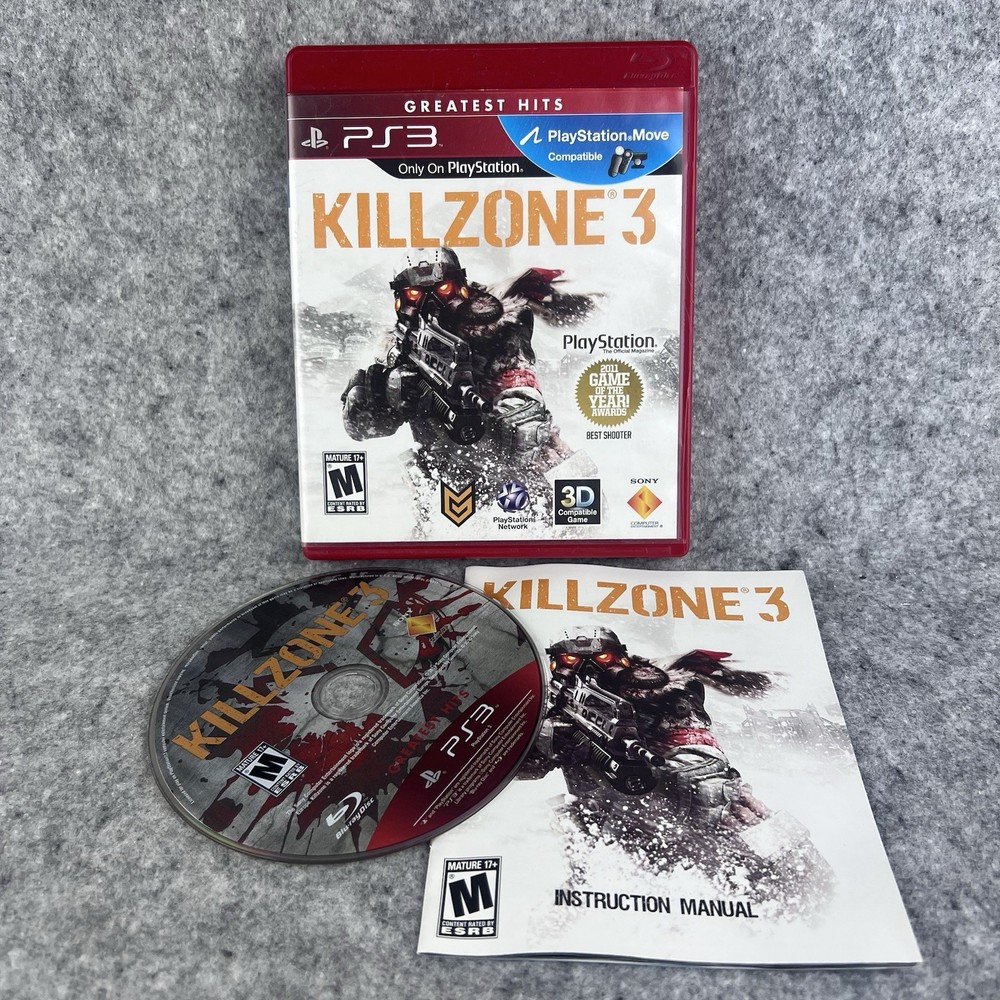Killzone 3 Greatest Hits PlayStation 3 PS3, 2011 - Complete w/ Manual CIB Tested
