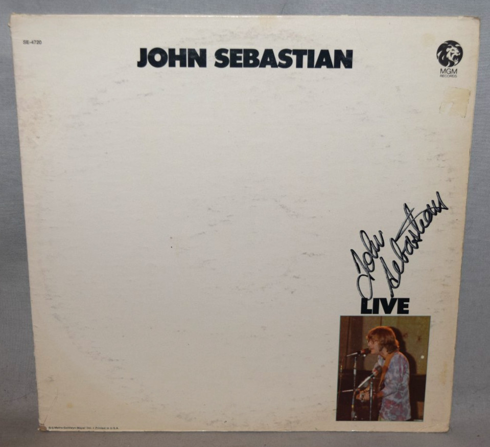 1970 -JOHN SEBASTIAN- Signed/Autograph/Auto Vinyl LP Record Album - Live