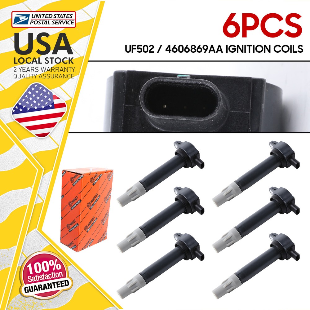 Ignition Coils 6X High Performance OEM UF502 4606869AA For Dodge  Magnum Nitro