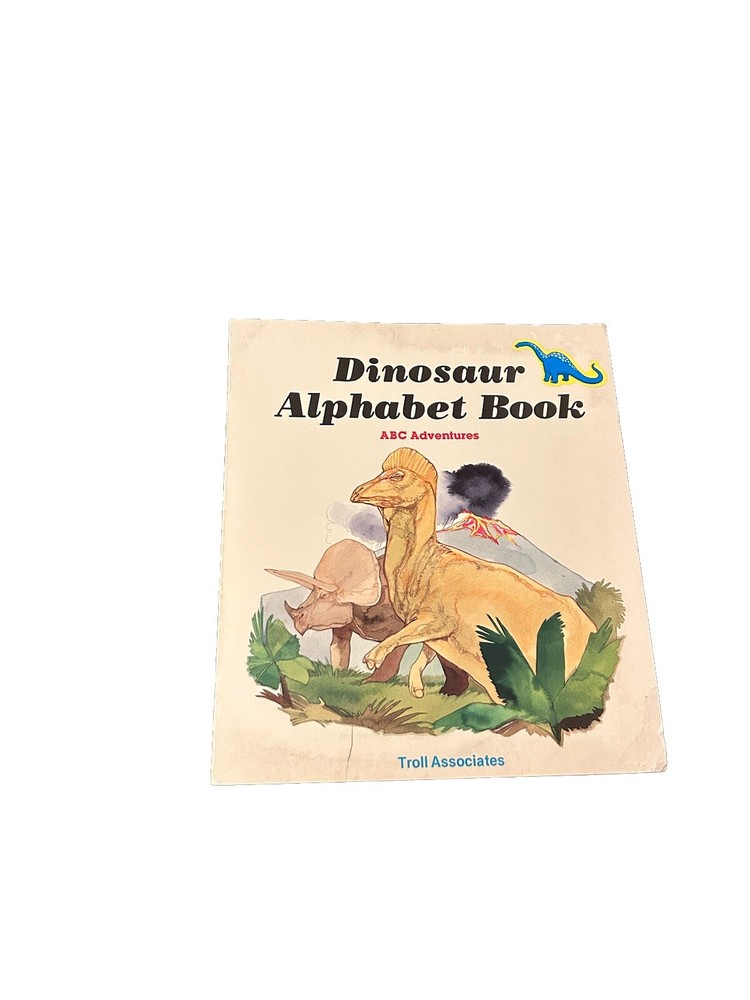 Dinosaur Alphabet Book by Patricia Whitehead ABC Adventures 1985 Vintage