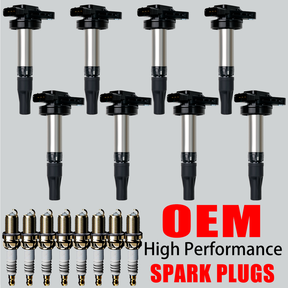 Land Rover Jaguar 4.2L UF533 UF519 8X OEM Ignition Coil & Iridium Spark Plug Kit