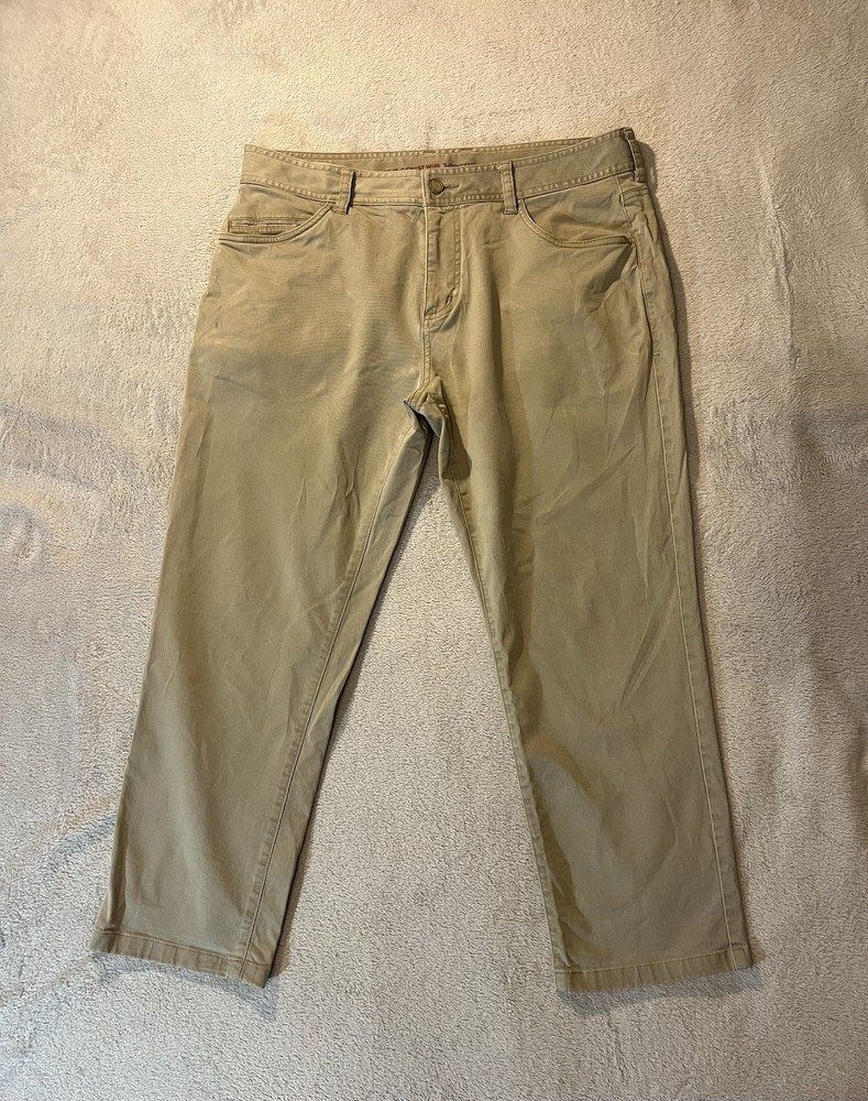 Rhone Commuter Pants Men's Size 34x25 Beige Athleisure Performance