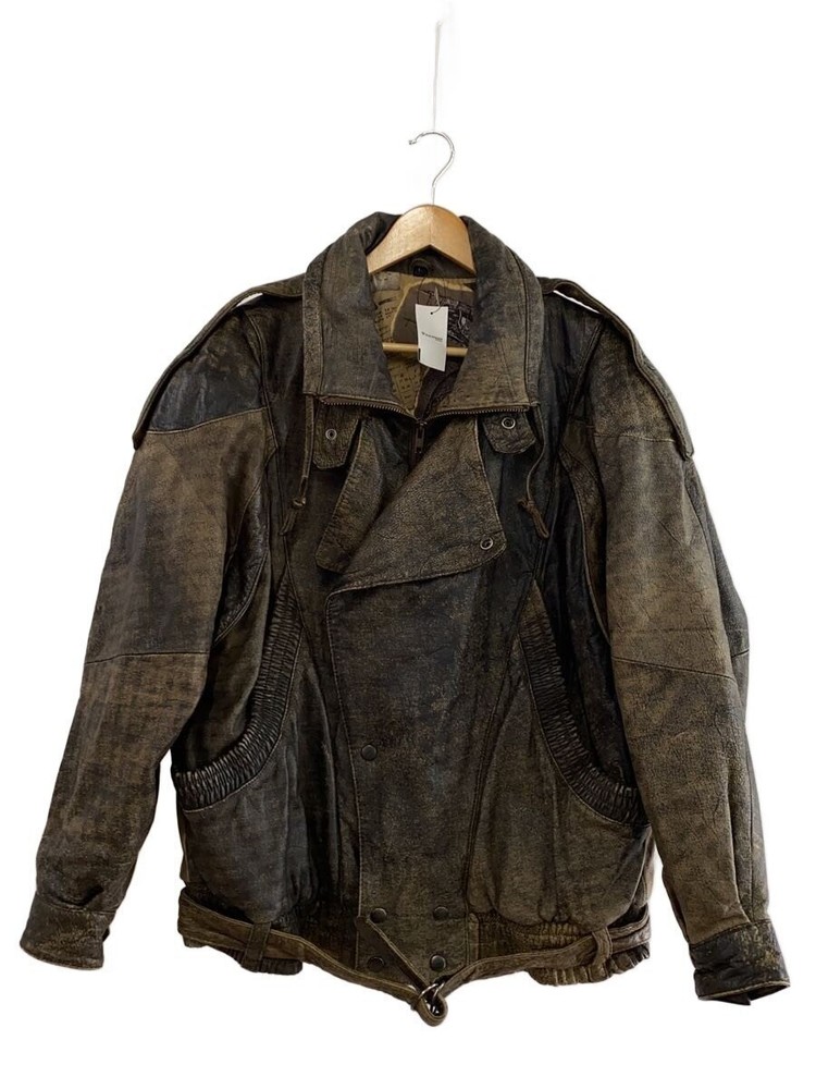 Leather Jacket Blouson/L/ Leather/Plain 3499
