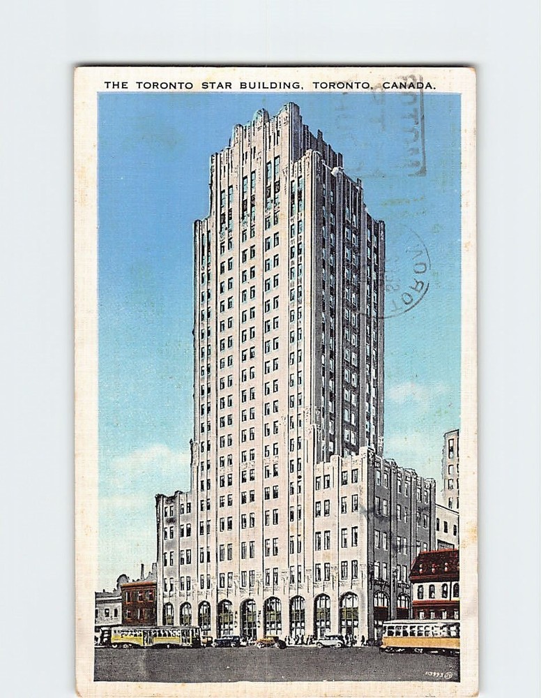 Postcard Toronto Star Building Toronto Ontario Canada