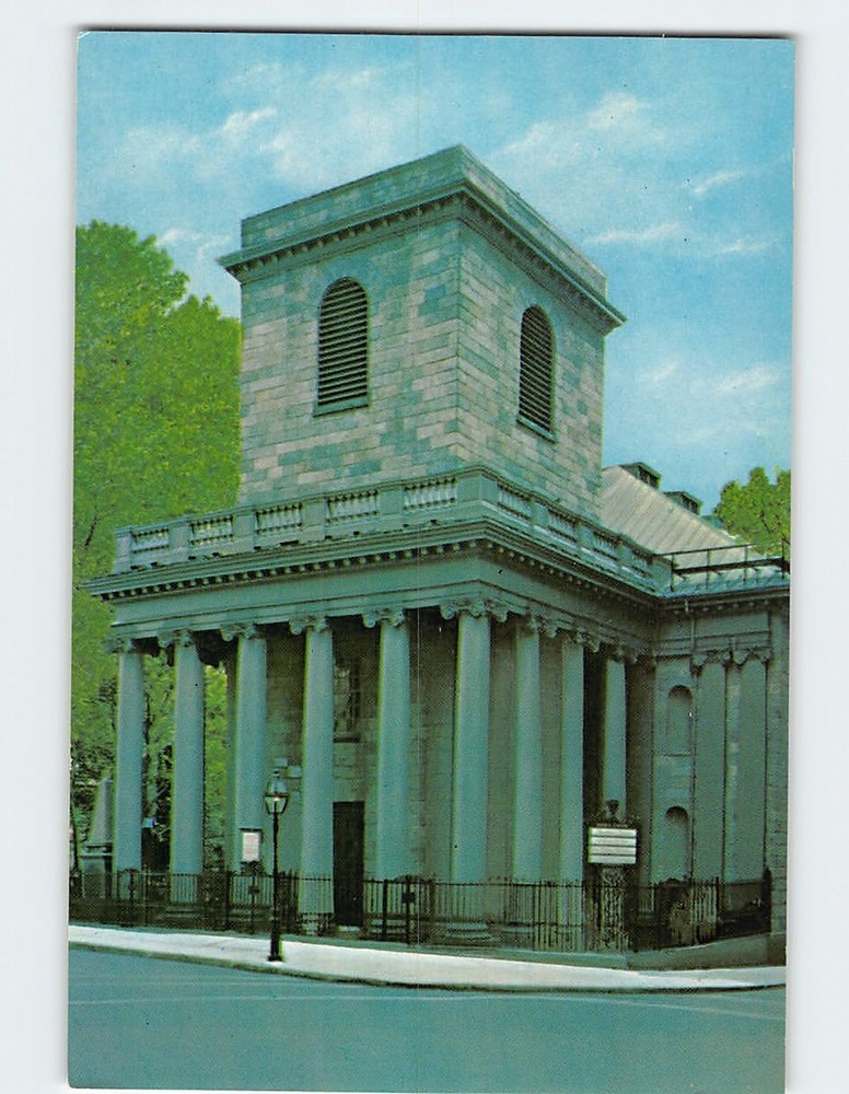 Postcard Kings Chapel Boston Massachusetts USA