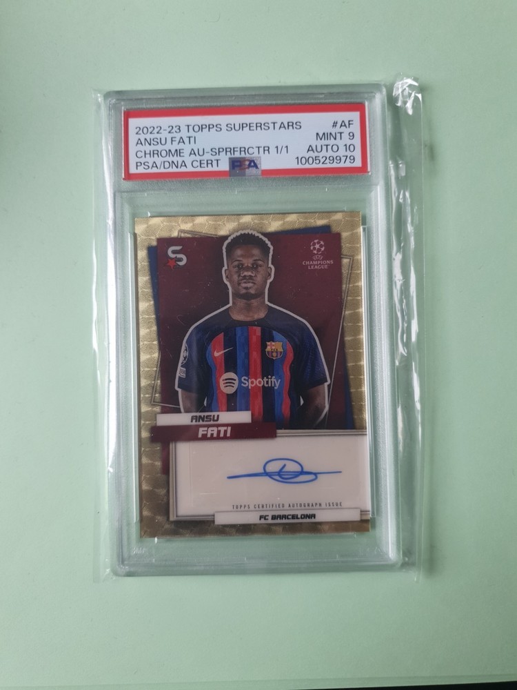 Topps Superstars - FC Barcelona Ansu Fati Superfractor Autograph 1/1