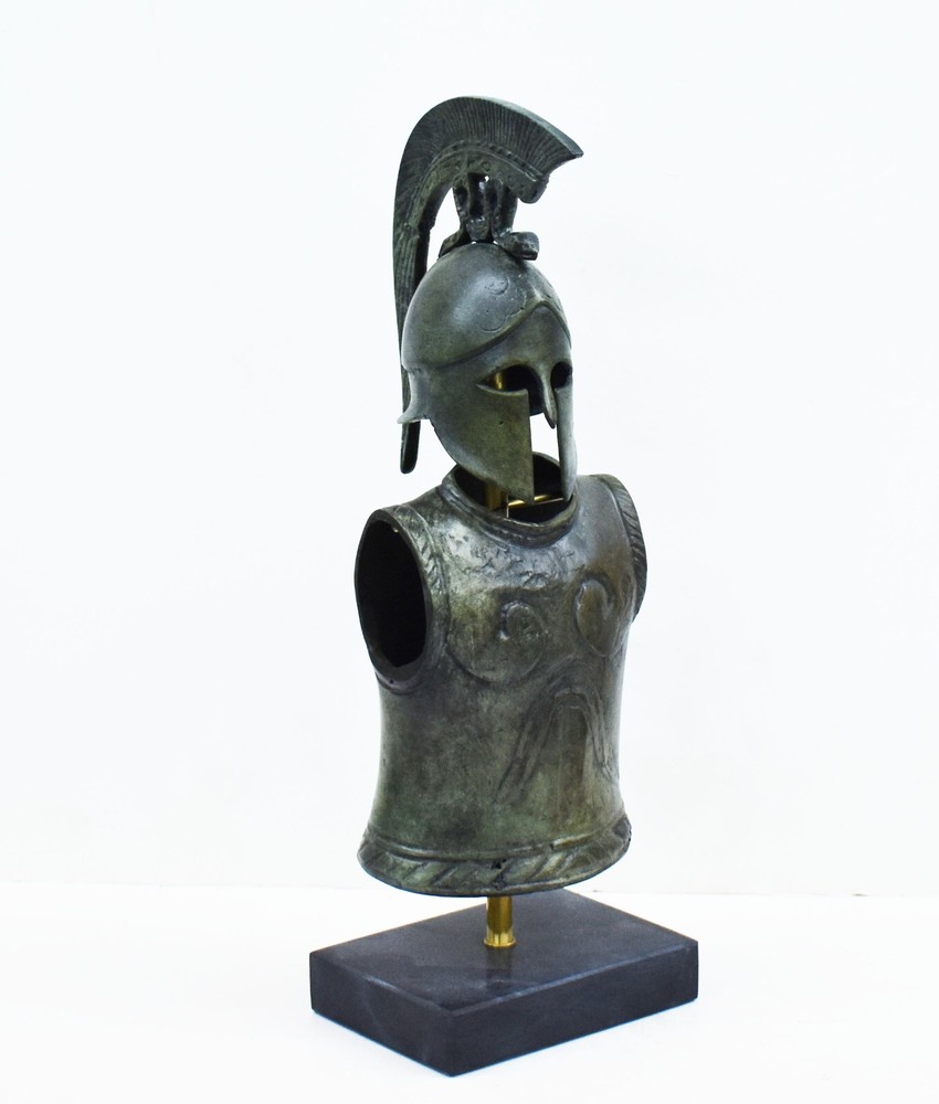 Greek Spartan Corinthian small Helmet Armor Bronze set Hoplite soldier infantry