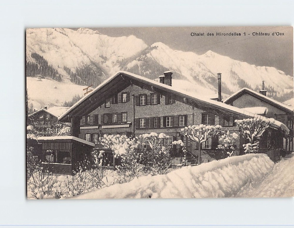 Postcard Chalet des Hirondelles 1 Château-d'Oex Switzerland