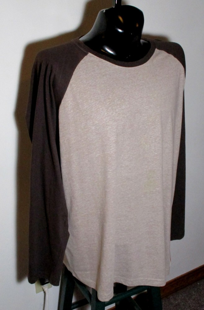 LEVI'S Brown Long Sleeve Crew T-Shirt Size XXL