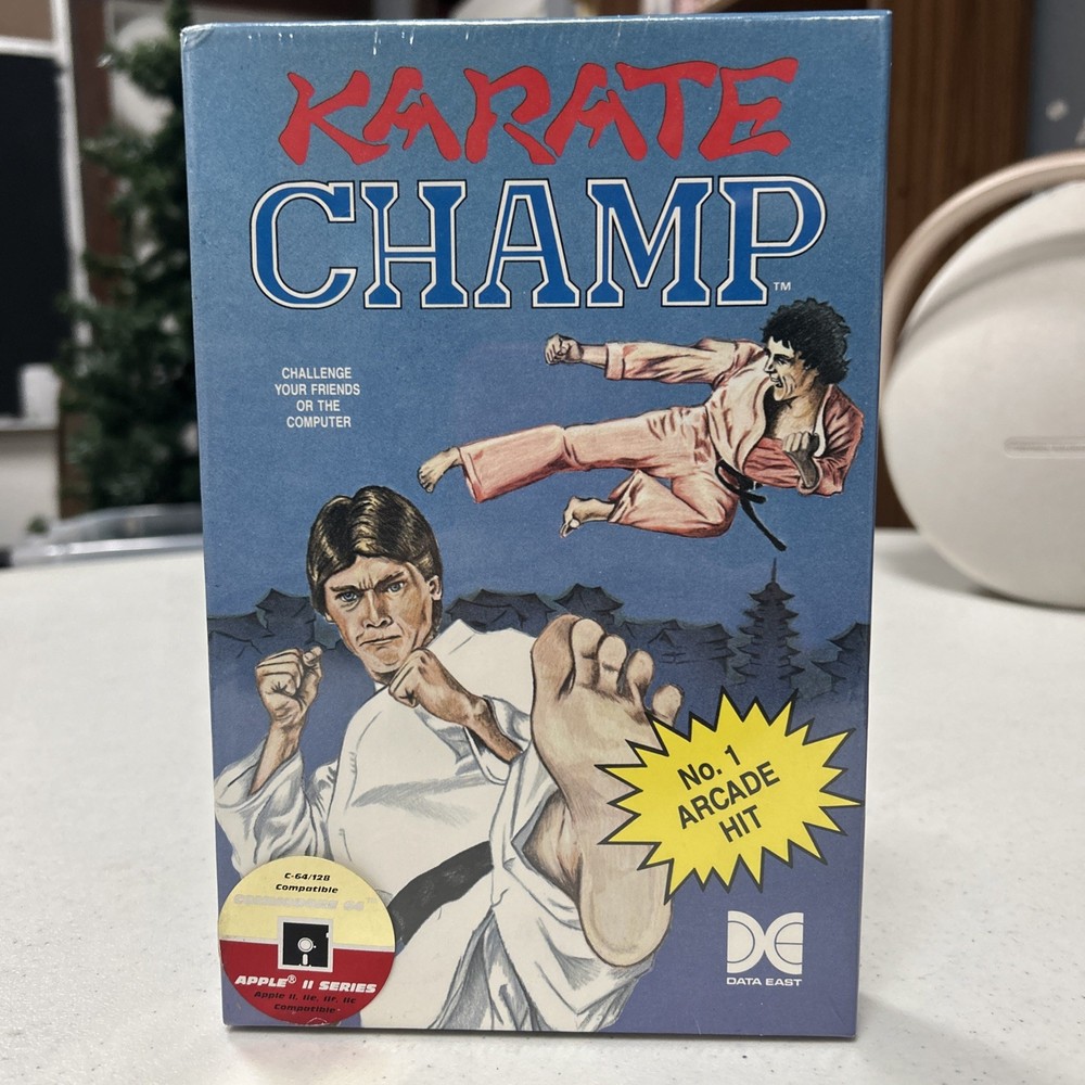 Karate Champ (Apple II & Commodore 64, 1985) Brand New Sealed Data East Rare HTF
