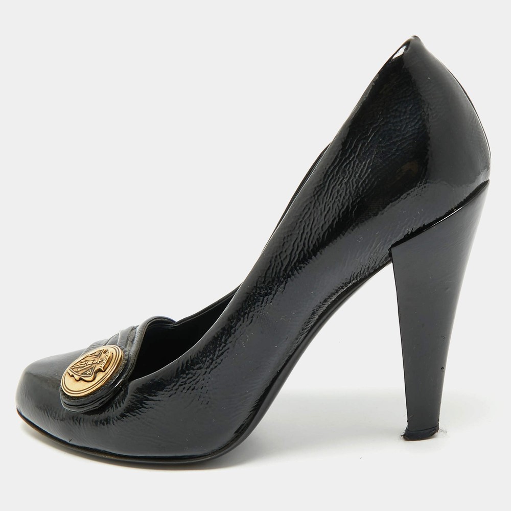 Gucci Black Patent Leather Hysteria Pumps Size 38
