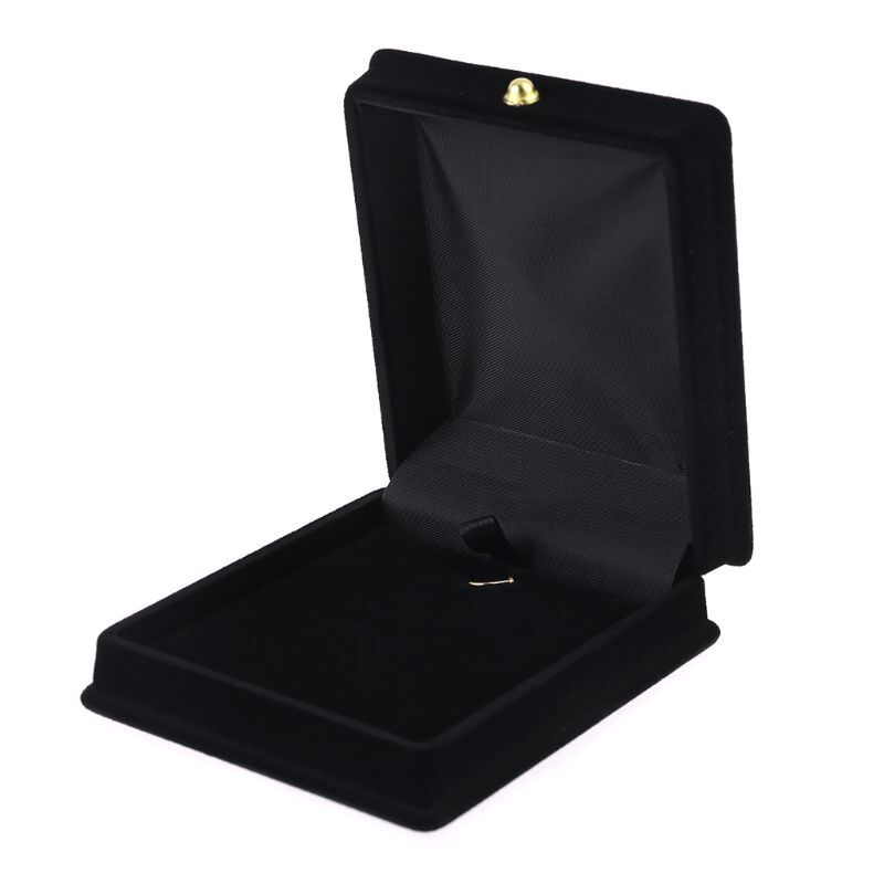 Velvet Jewelry Display Case for Necklaces Pendants Wedding Gift Storage Box  