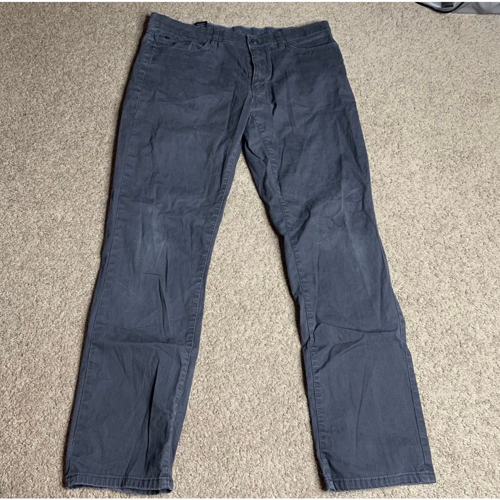 ENGLISH LAUNDRY Gray 5 Pocket Pants 34x32 Mens  Button