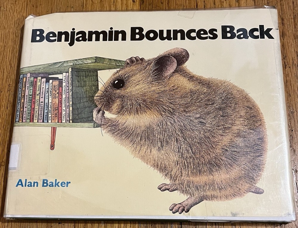 BENJAMIN BOUNCES BACK : by Alan Baker : hamster : hbdj : vintage
