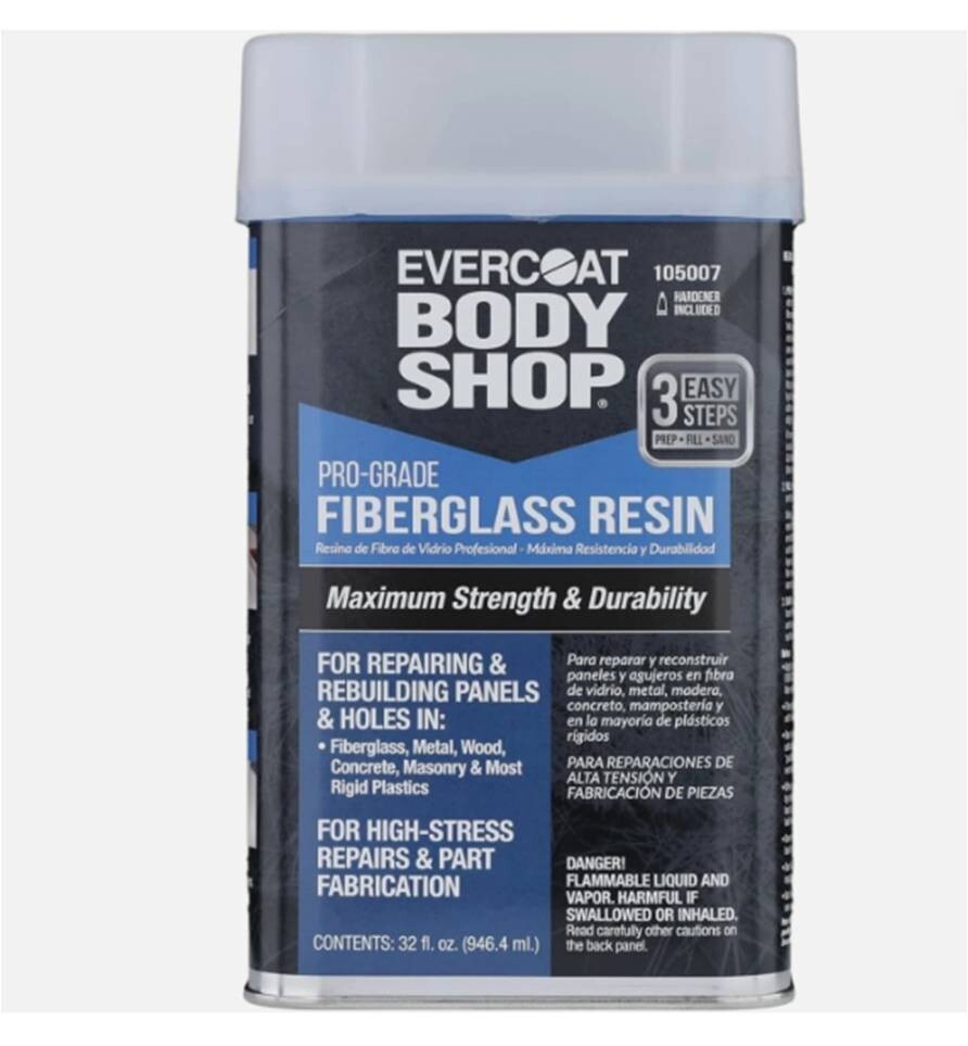 Evercoat 105007 Pro-Grade Fiberglass Resin for Auto Body Repair