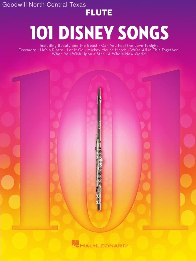 101 Disney Songs for Flute | Beginner to Intermediate Sheet Music Songbook | ...