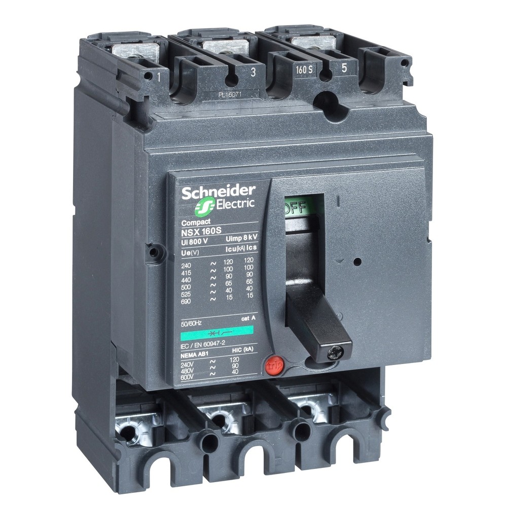 Schneider LV430390 - MCCB 3P NSX160B WITHOUT TRIP UNIT
