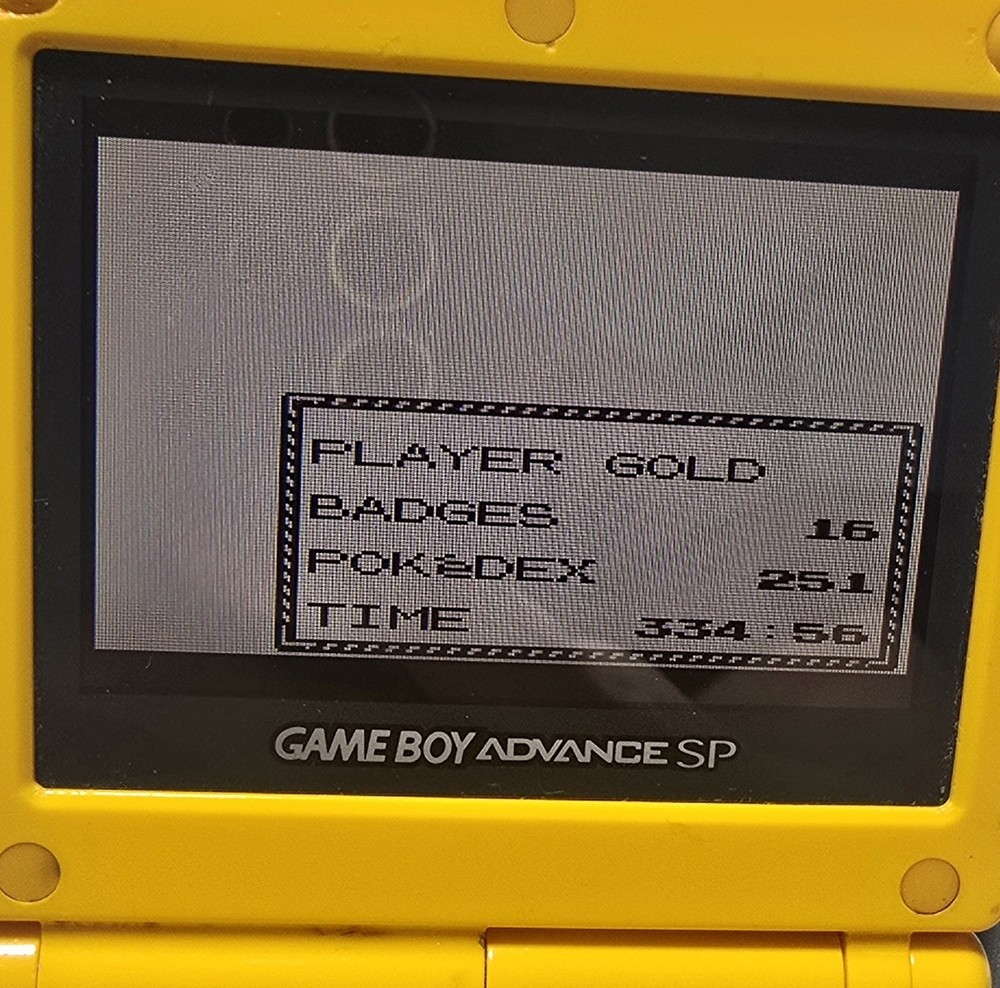 POKEMON CRYSTAL Pokedex 251   AUTHENTIC & NEW BATTERY!