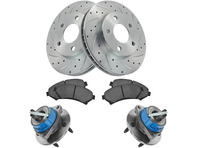 Front Brake Pad and Rotor and Wheel Hub Kit fits Trans Sport 1997-1998 72QHZR