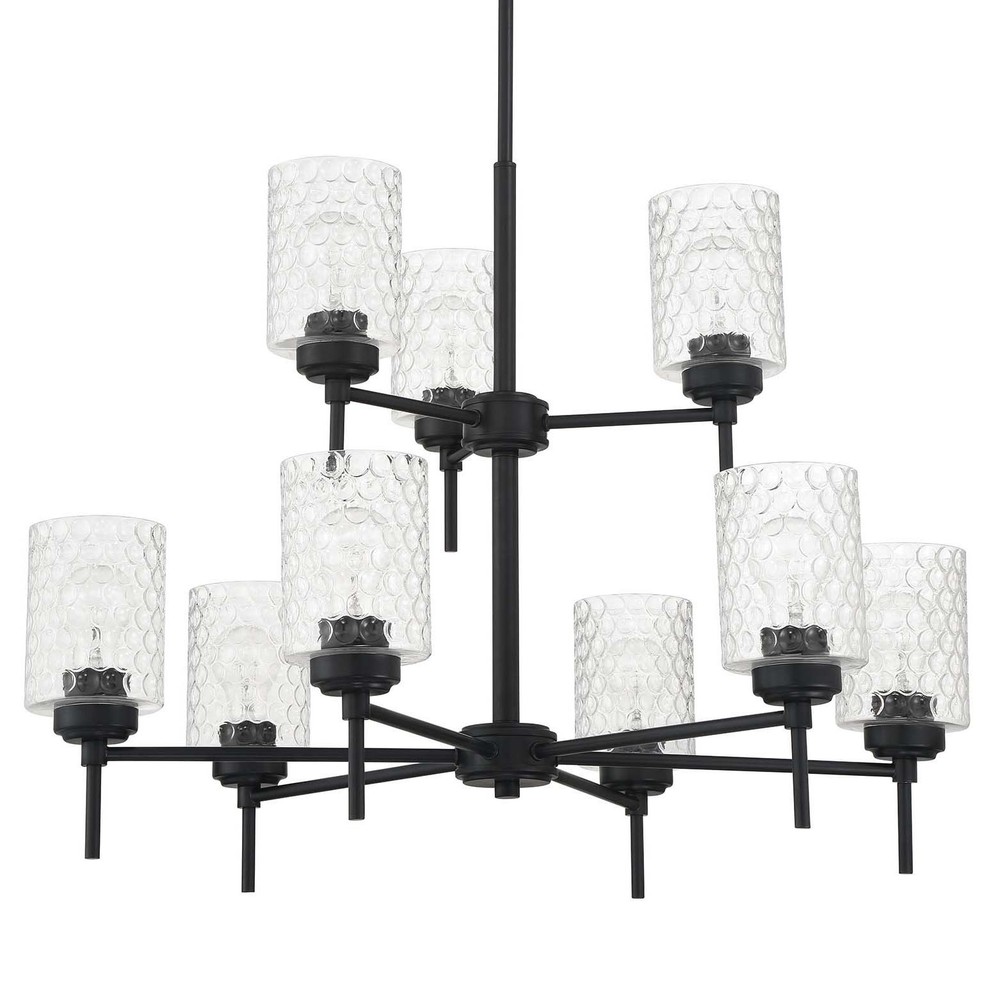 Craftmade Claire 9-Light 30-Inch Black Chandelier