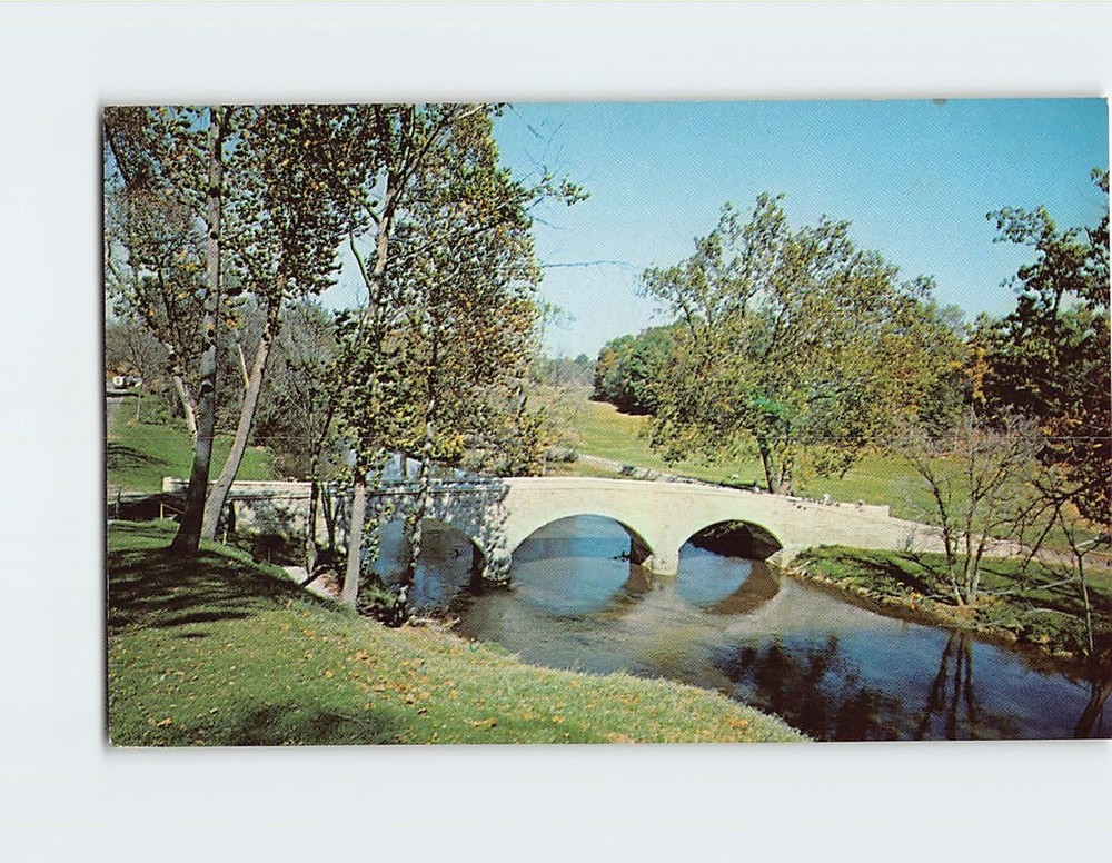 Postcard Burnside Bridge Antietam Battlefield Sharpsburg Maryland USA