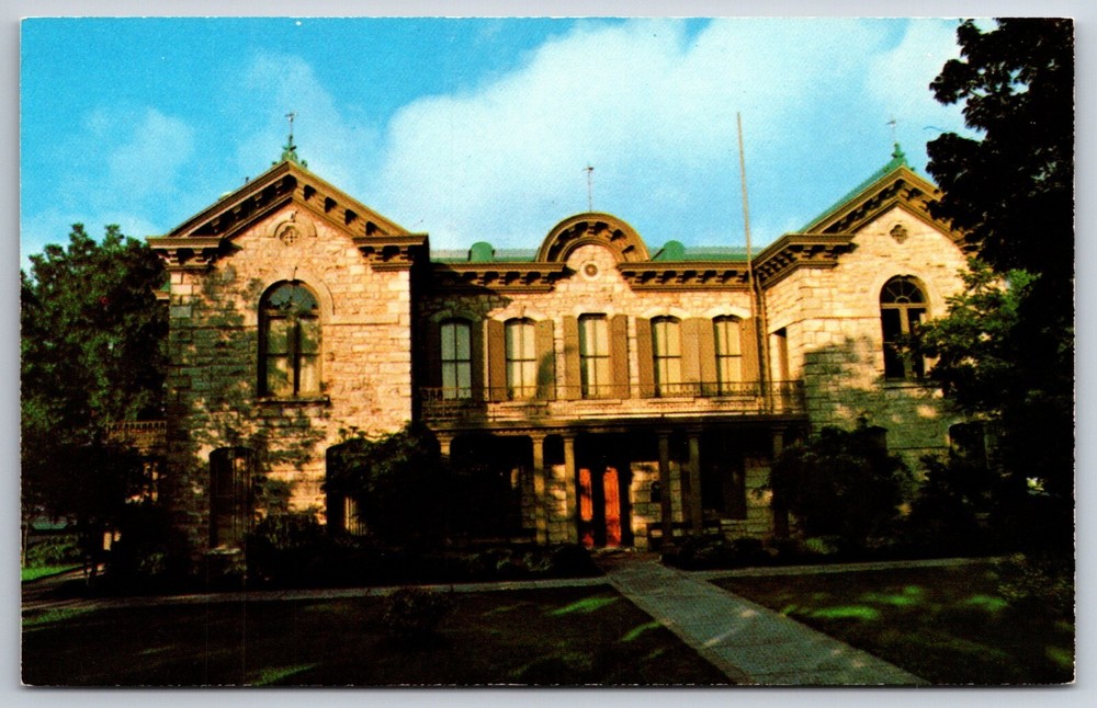 Texas~Gillespie County Courthouse Library Bldg Exterior View~Vintage Postcard