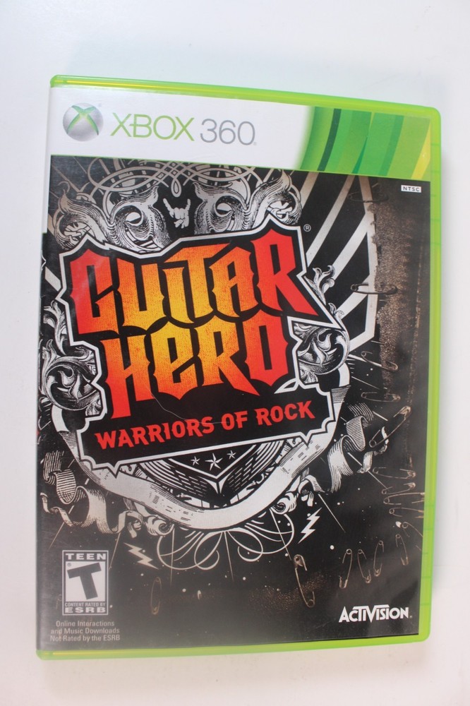 Guitar Hero: Warriors of Rock (Microsoft Xbox 360, 2010) Authentic, Complete