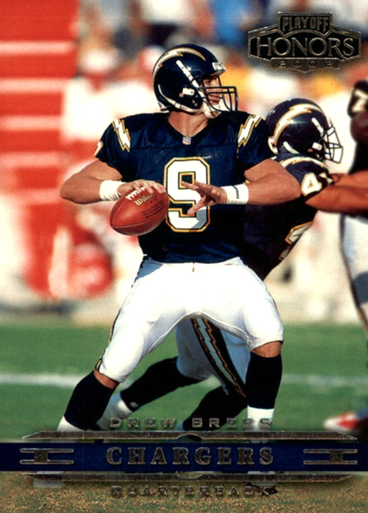 2002 Playoff Honors #77 Drew Brees San Diego Chargers HOF