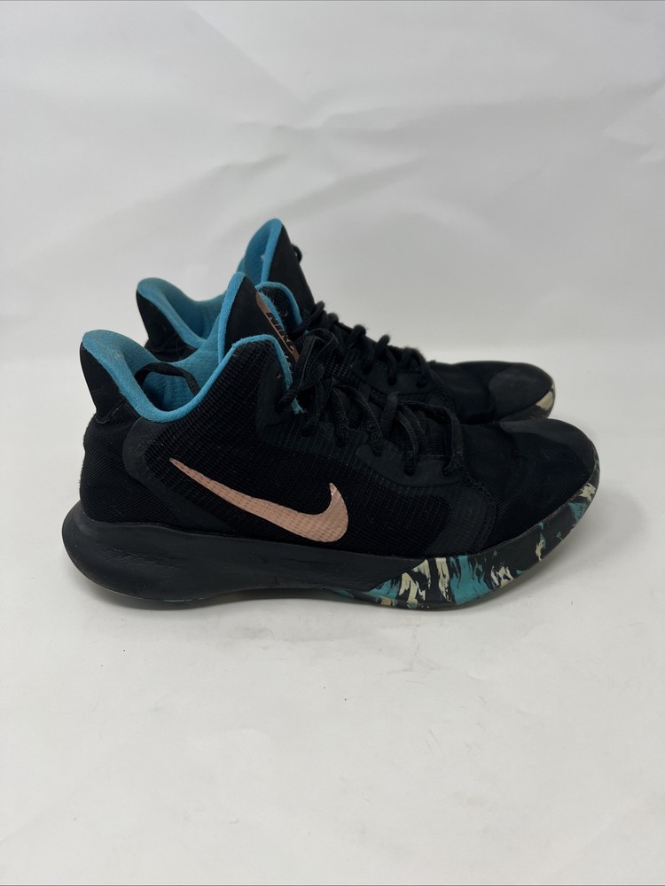 Nike Precision 3 III Black Copper Basketball Shoes AQ7495-005 Size 7