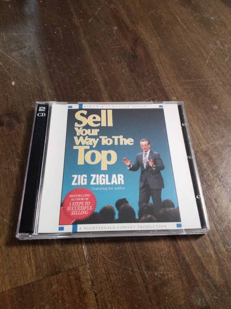 Zig Ziglar “Sell Your Way to the Top” Audio CD Set (2-Disc) Sales Classic
