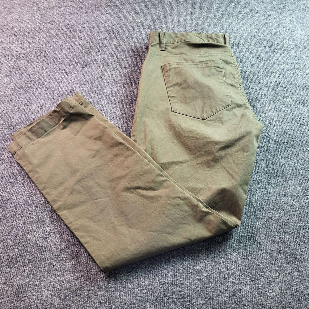 Calvin Klein Mens Slim Fit Olive Green Chino Pants Size 32x30 Casual