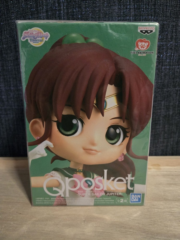 BANPRESTO Qposket Super Sailor Jupiter Figurine Boxed Sailor Moon Eternal 5.5