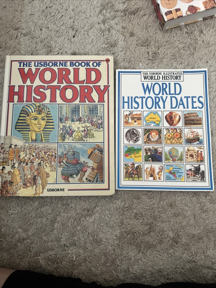 The Usborne Book of World History - Illustrated & World History Dates Book Bundl