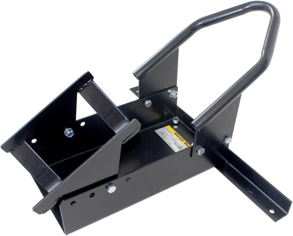 Heavy-Duty Pivoting Motorcycle Wheel Chock for 14-21 Inch Tires