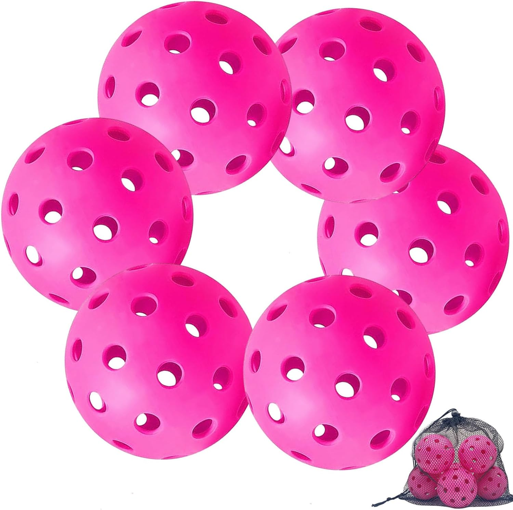 Outdoor Pickleball Balls with Mesh Bag for Active Play