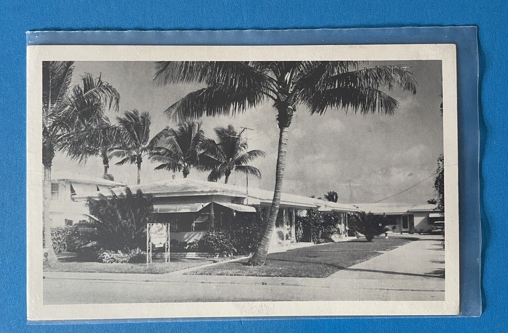 WEST PALM BEACH Florida GREGORY APARTMENTS Washington Road Vintage Postcard