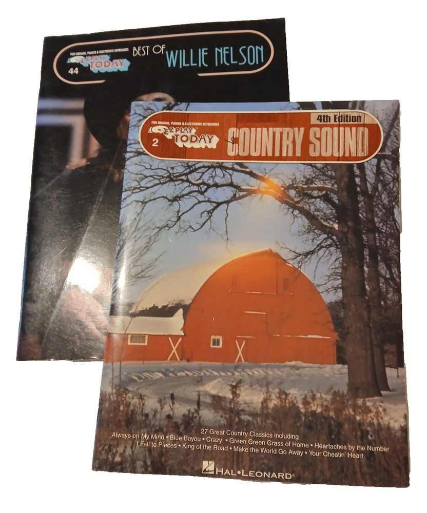 Hal Leonard EZ 2 Play Organ Piano Keyboard Country Sound #2 Willie Nelson #44