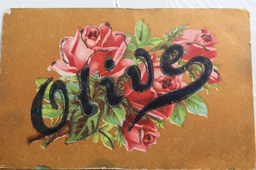 Greetings Olive Postcard Old Vintage Card View Standard Souvenir Postal Post PC