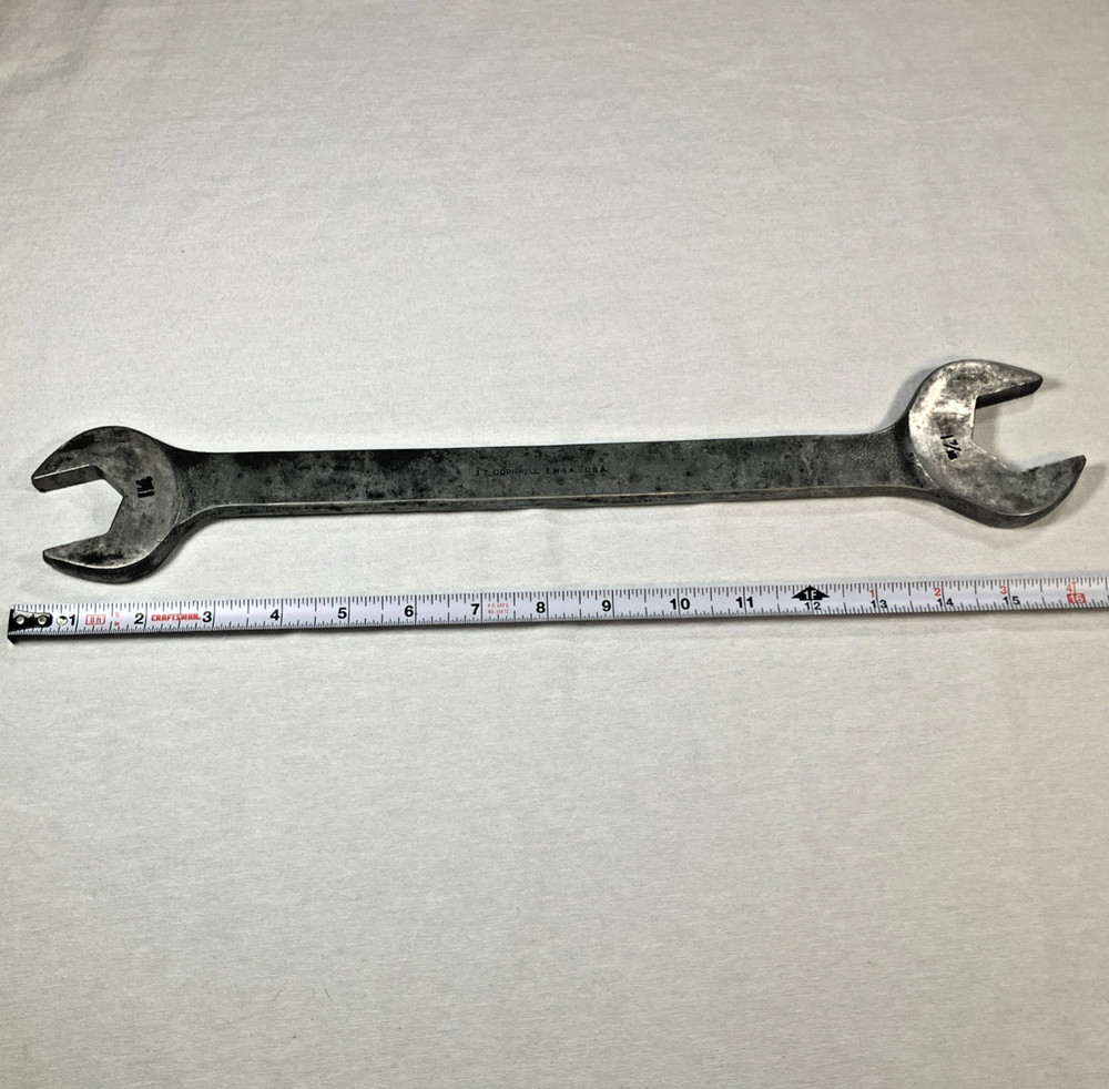 Vintage Cornwell Double Open-End Wrench 1-1/4