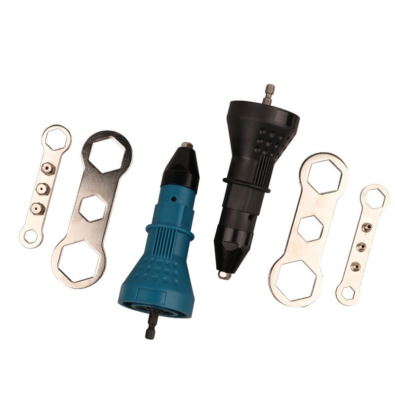 Electric Rivet Nut Gun Adaptor Insert Cordless Riveting Tool Power Drill Kit US