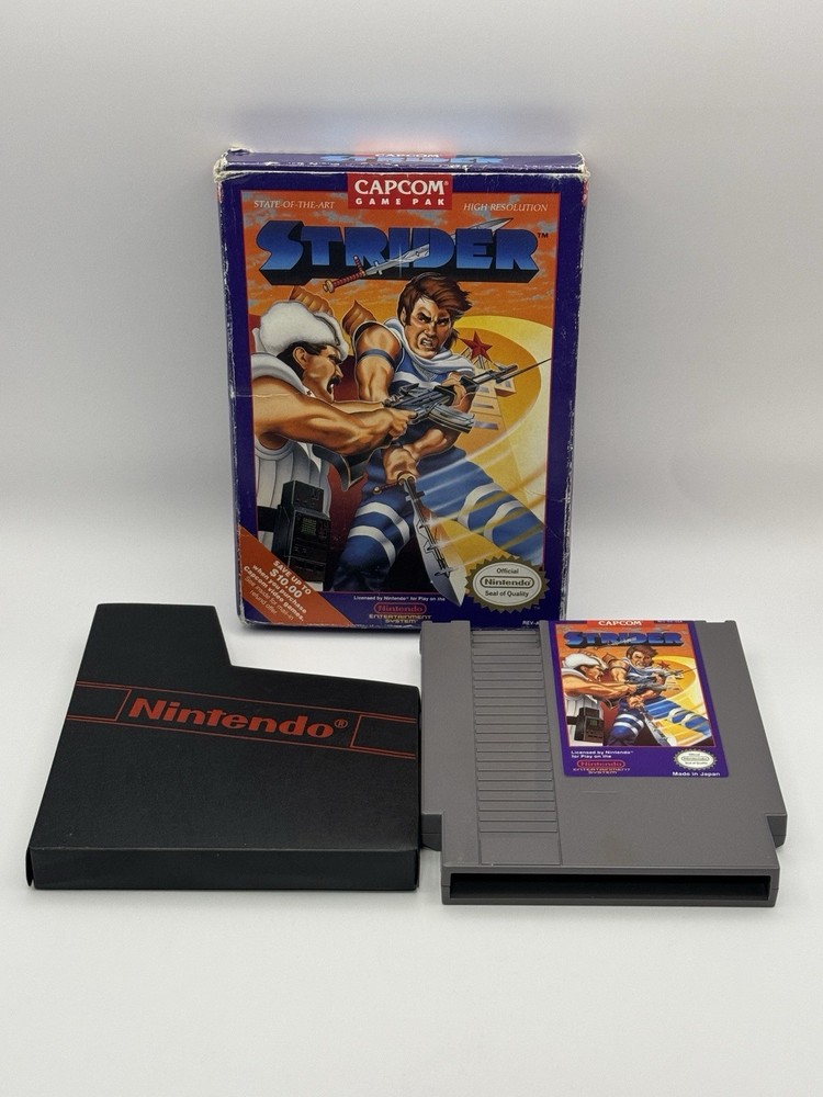 Strider for Nintendo NES - Authentic, Tested (Box & game only)