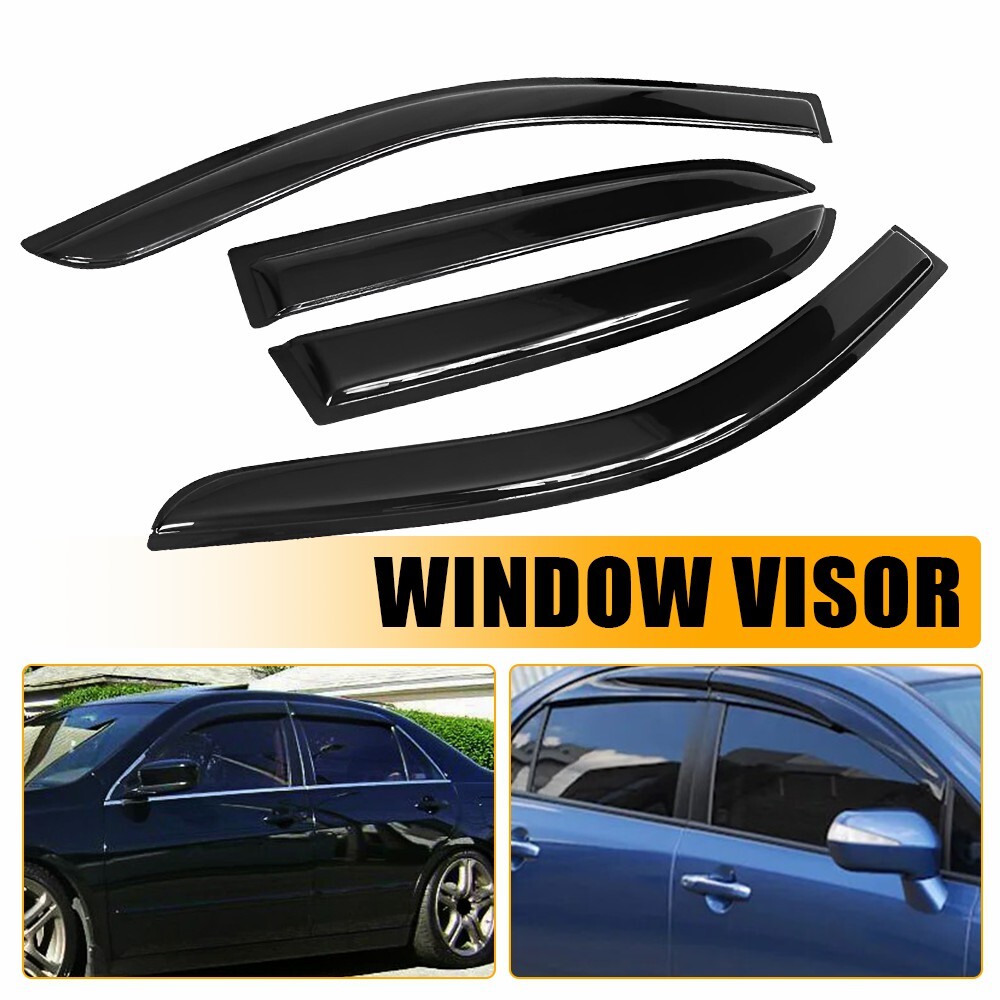 Fits 03-07 Honda Accord Sedan 4-Door Acrylic Window Visors Rain Sun Guard 4Pc M