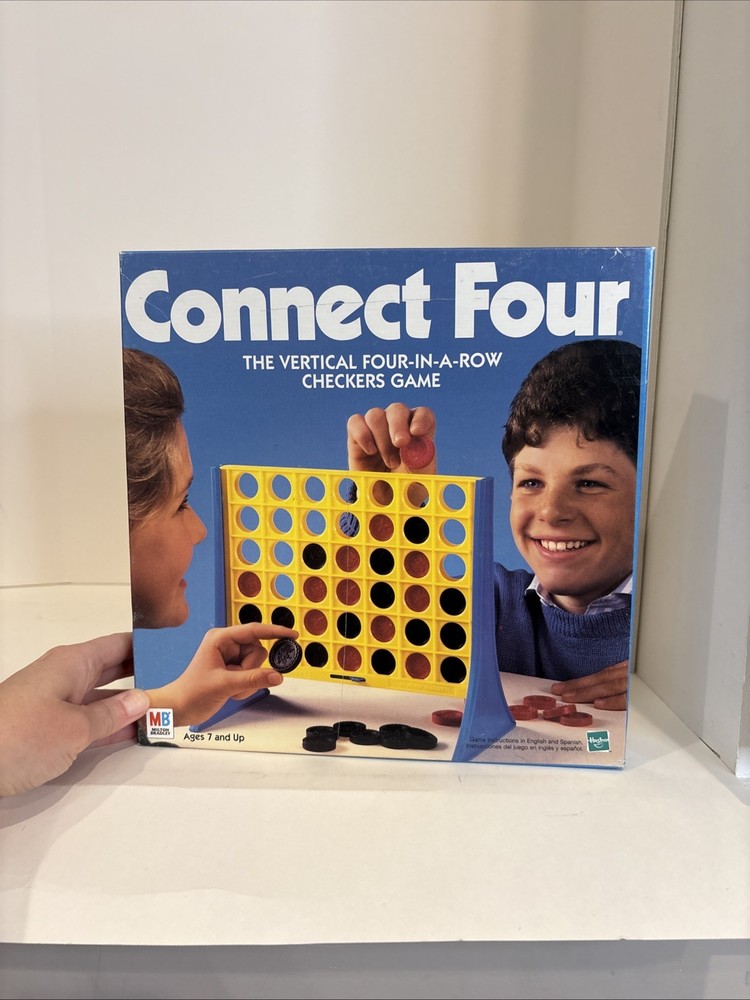 Connect Four 4 - Board Game - Milton Bradley - Vintage 1998 - Complete