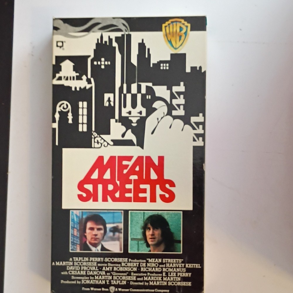 Warner Home Video Mean Streets VHS 1973 NTSC Drama Crime R Scorsese De Niro