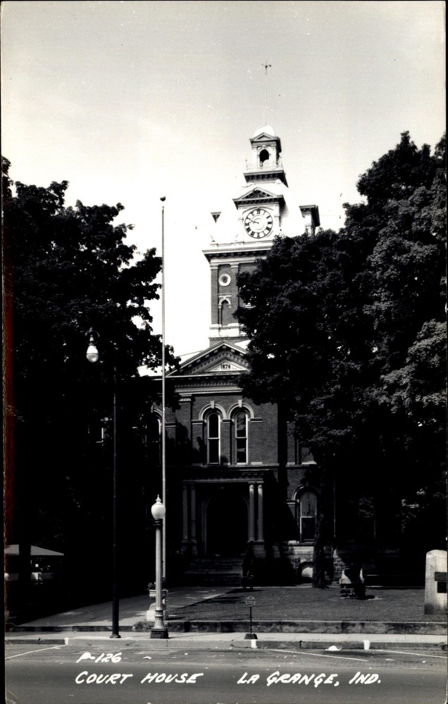 LaGrange County Court House ~ LaGrange Indiana ~ RPPC real photo