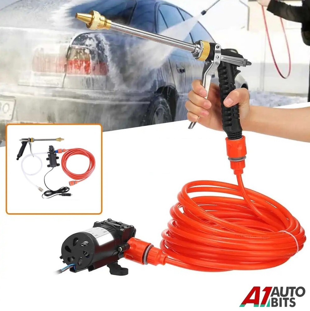 12V High Pressure Portable Car Washer Water Gun Pump Electric Jet Washing Kit
