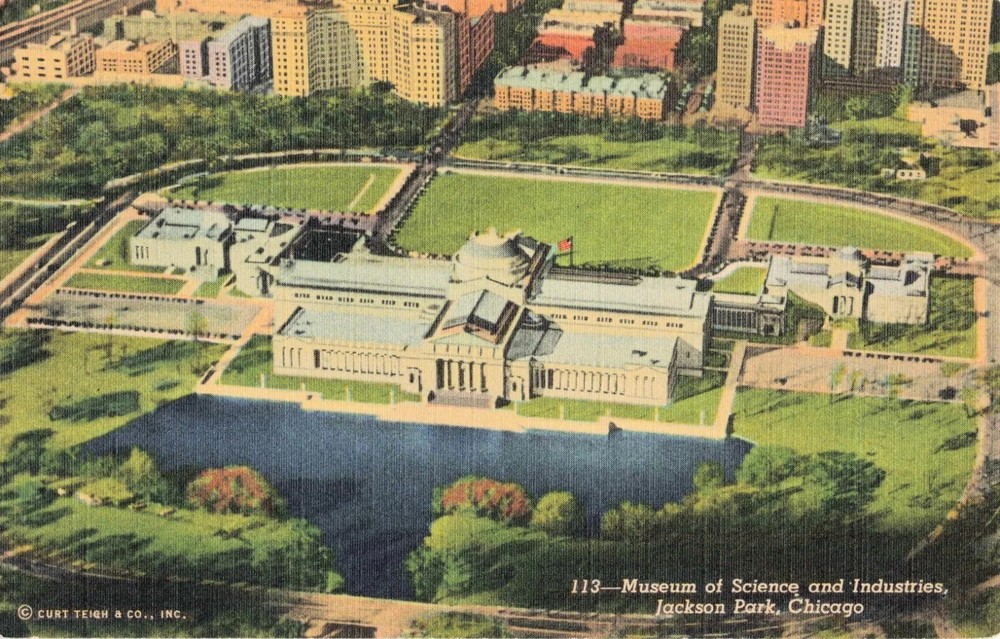 Museum of Science & Industries - Jackson Park - Chicago Illinois IL - Postcard